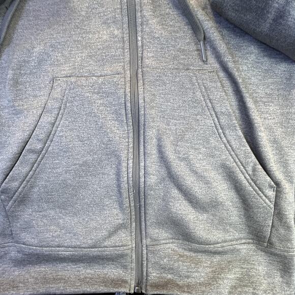 New York Islanders Jacket Mens Medium Gray NHL Hockey Full Zip Hoodie Adidas - Picture 5 of 9